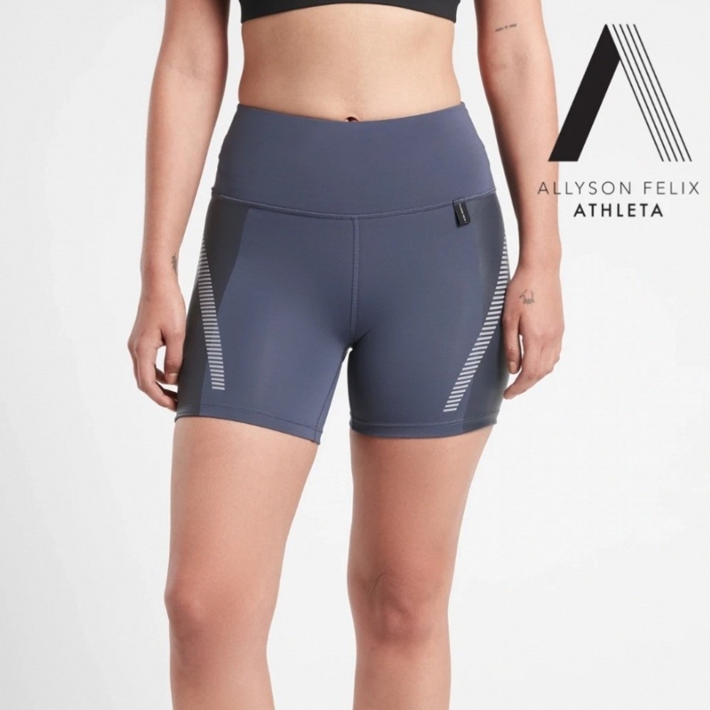 Athleta Allyson Felix Legend Shortie‎ Women's 3X Violet Running Workout Stretch